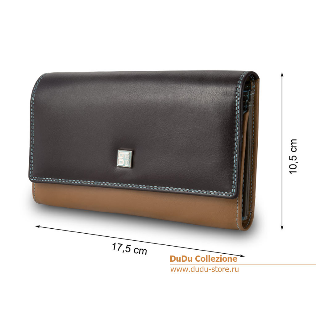 Кошелек кожаный разноцветный DuDu Bags