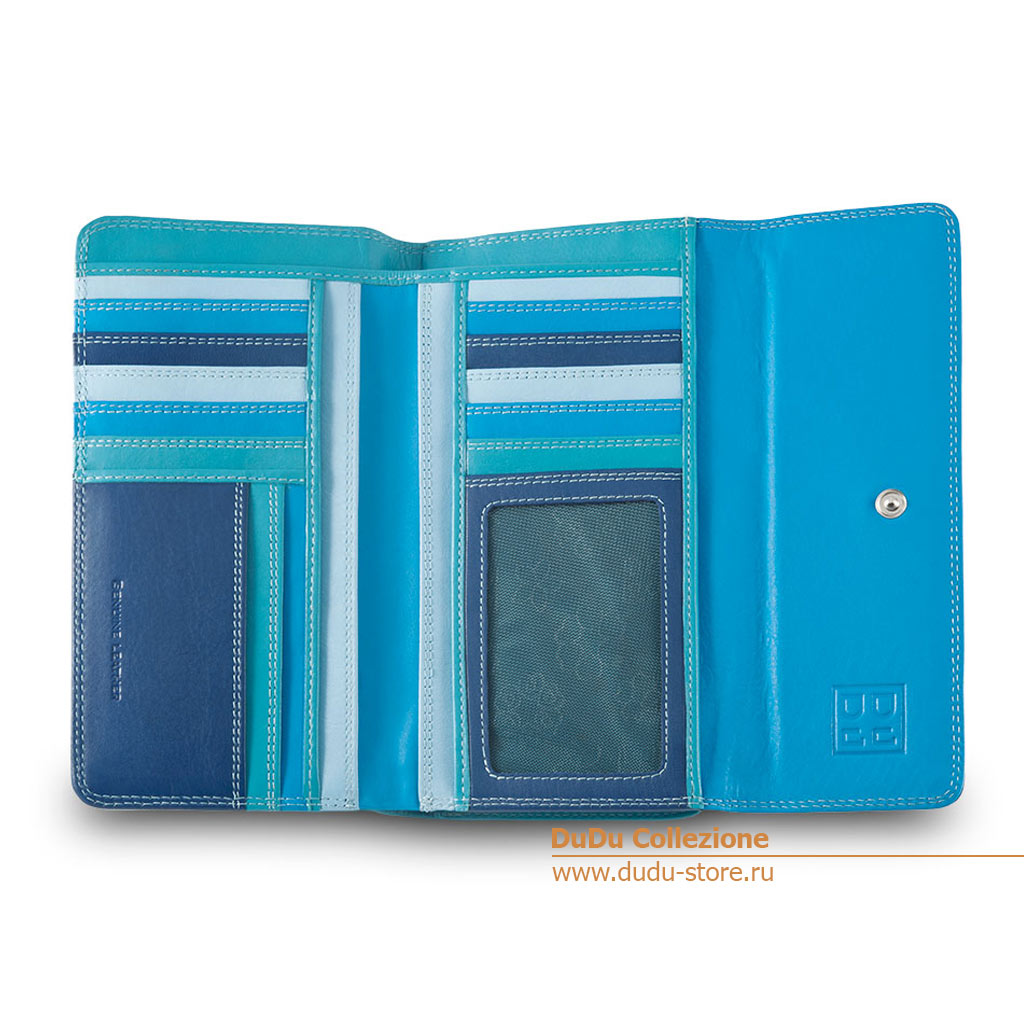 Цветной кошелек кожаный